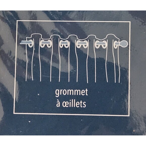 2 - Pier 1 Imports Somerton Blue Floral Paisley Curtain Panels 50" x 96" Grommet - Picture 5 of 8